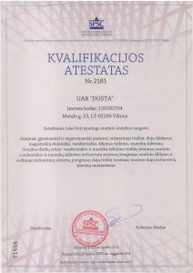 Dusta kvalifikacijos atestatas